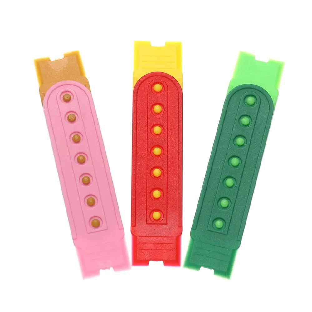 Baseball Cap Sports Hat Fashion Hat 5Set Snapback Strap Colorful Replacement 7 Holes Fasteners Buckle Strap Extender Hat Clip