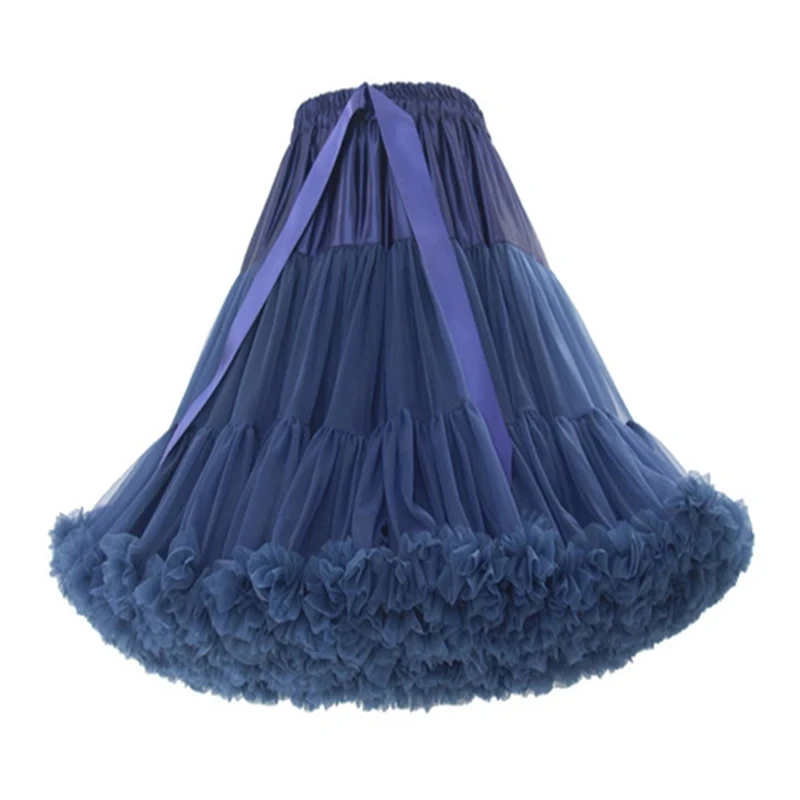 Petticoat Skirt Petticoat Underskirt Wedding Underskirt Wedding Petticoat Vintage Underskirt Super Puffy Women Knee Length 55CM Long Petticoat Soft Tulle Vintage Wedding Bridal Petticoat Underskirt Cosplay Rockabilly Tutu