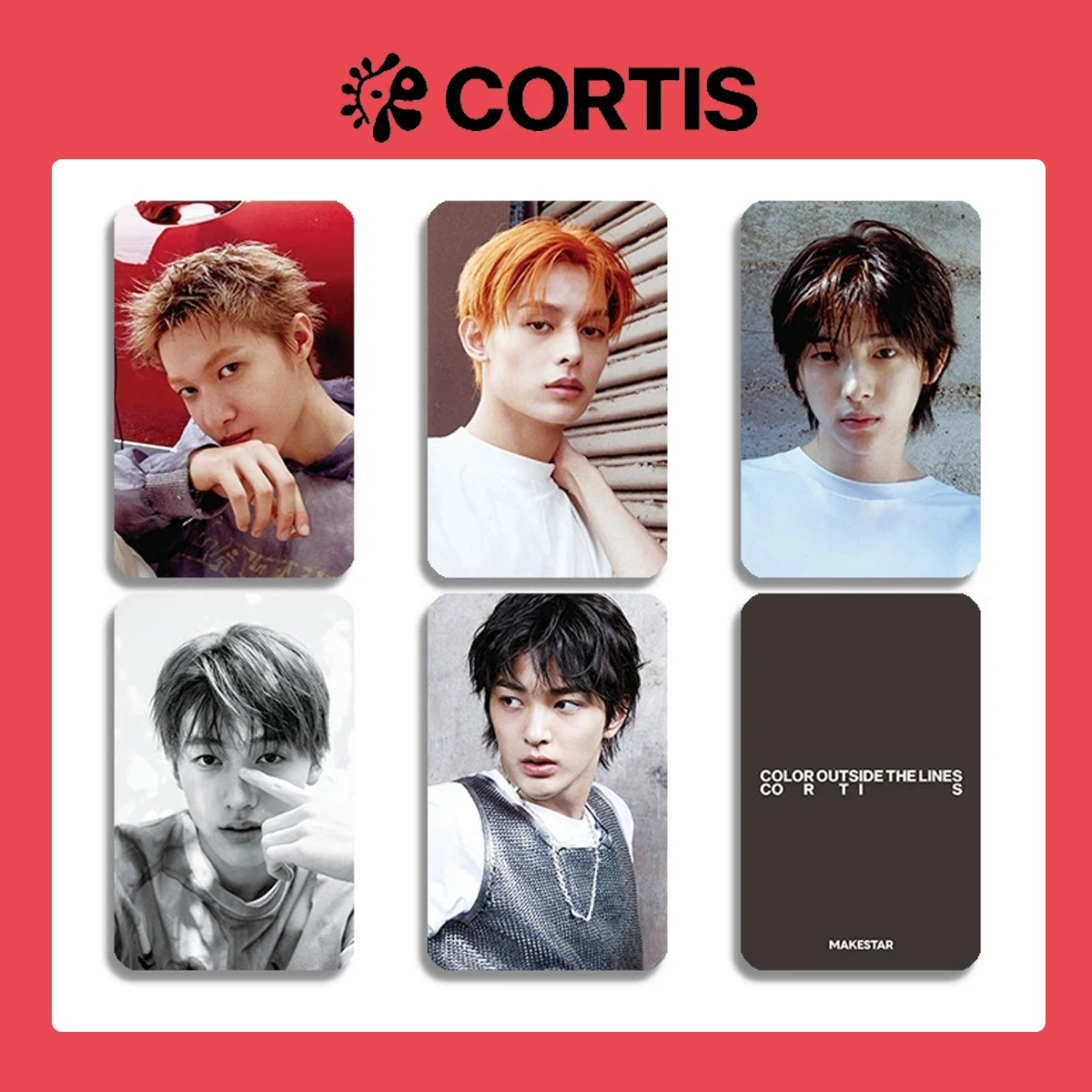 cortis　トレカ　未開封20　color outside the lines Kpop CORTIS Photocards Color outside the lines Album KEONHO JUHOON
