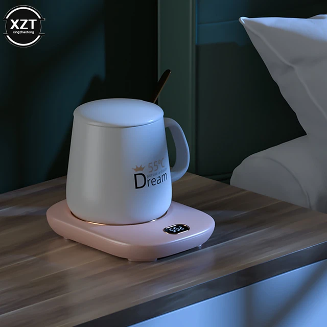 Ceramic Coffee Mug Warmer Pad Cup Heater Coaster Constant Temperature  Heating USB Electric Mug Mat Set Water Milk Tea Heat Cup - AliExpress