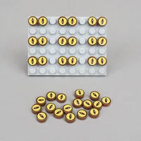 MOC 10PCS 98138 Printed Doctor's Magic Eye Building Blocks Horror Snake Eyes Compatible Board Bricks Particle Toys Children Gift 1