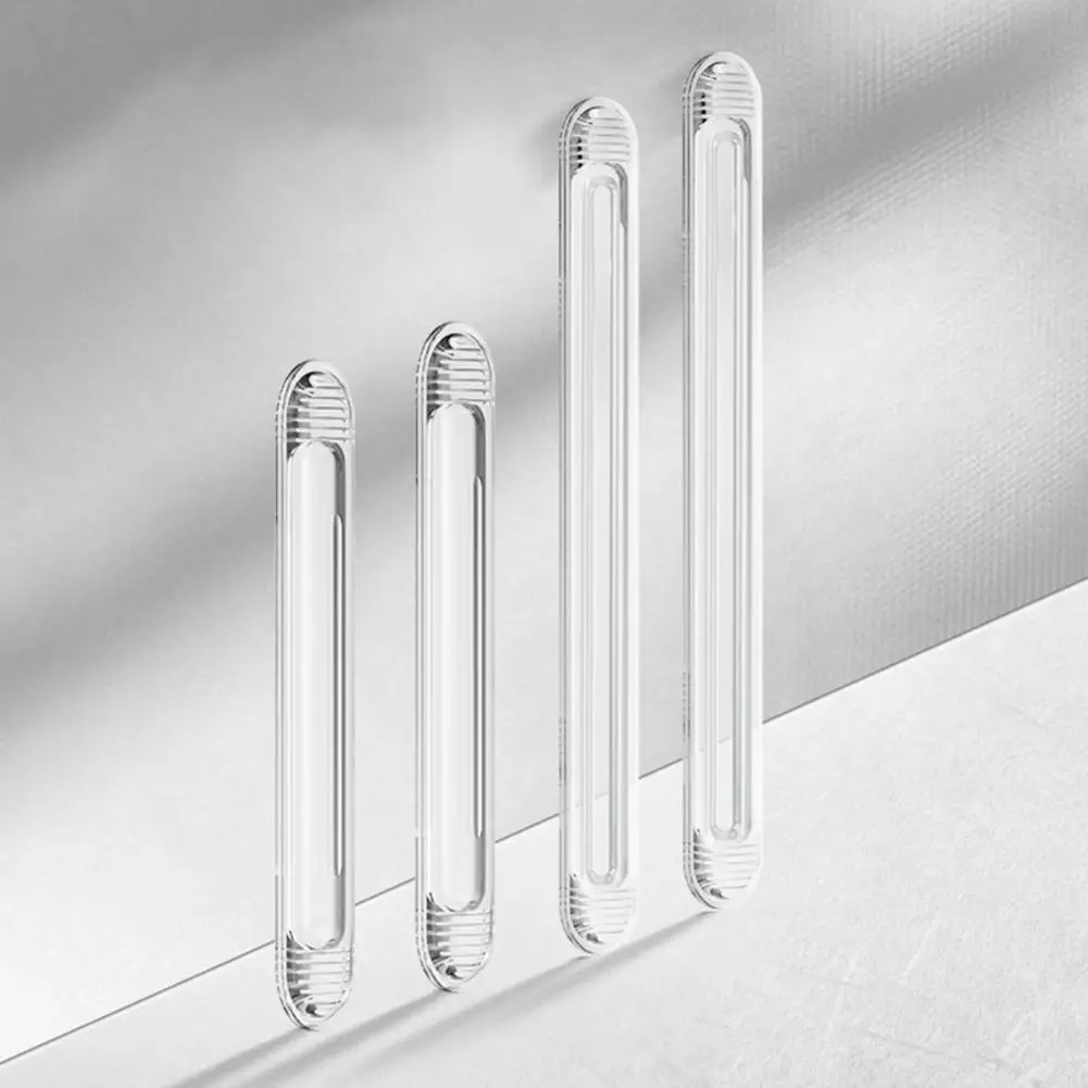 Popular Anti-collision Strips Adhesive Transparent Rearview Mirror Strips Door Handle 4Pcs