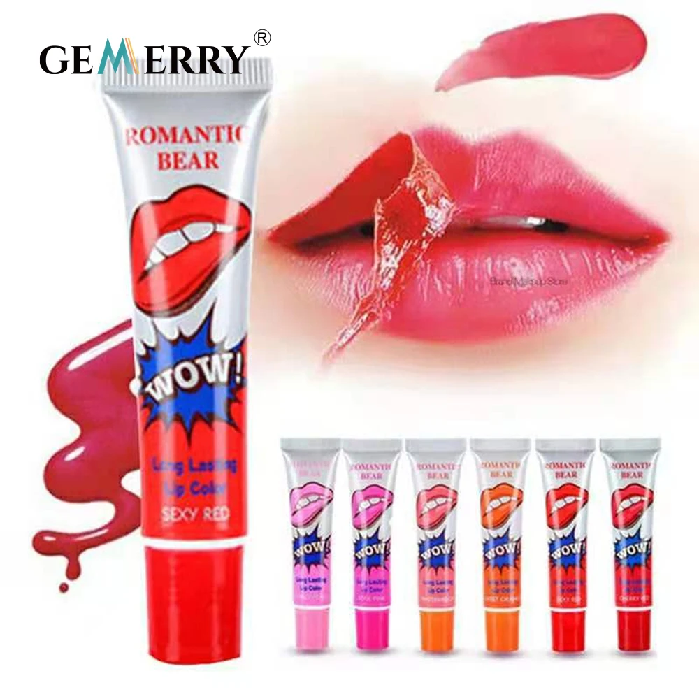 Lip Gloss Lip Makeup Lip Glaze Peel Off Liquid Lipstick Waterproof Long Lasting Tear Lipstick Lip Gloss Women Sexy Makeup Tear Pull Lips Mask Cosmetic