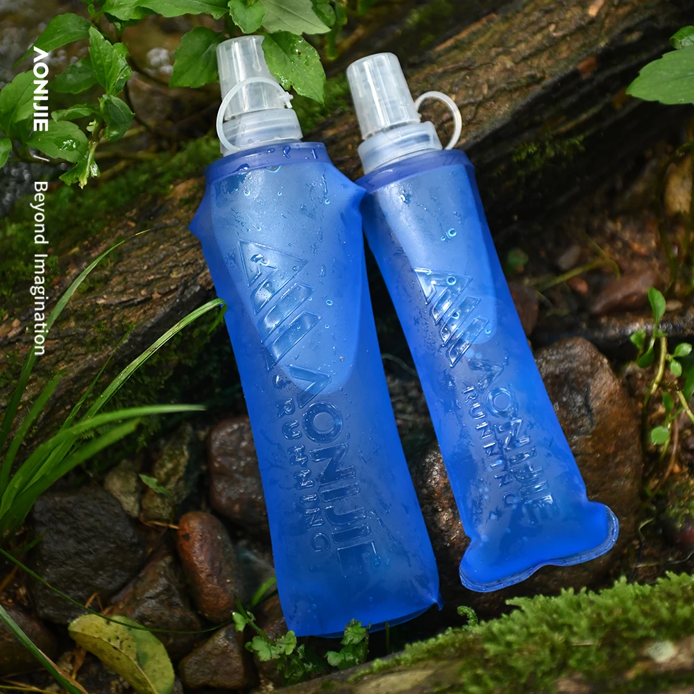 AONIJIE SD31 250ml / 500ml Soft Flask Collapsible Foldable TPU Water Bottles for Outdoor Sports Hydration Running Hiking Cycling sports water bottle,sports water bag