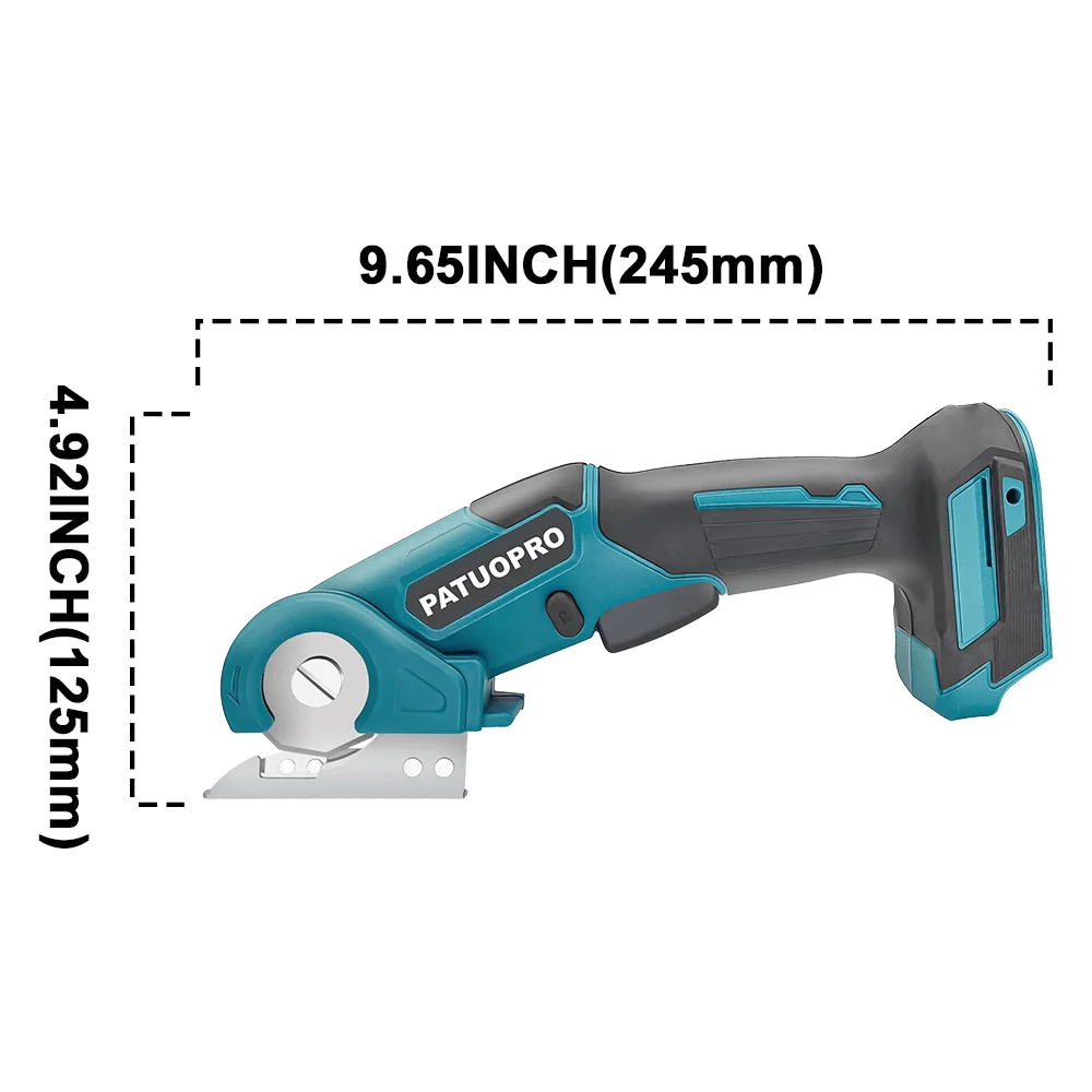 무선 전기 가위 골판지 카펫 커터 Makita 18v 배터리 용 충전식 안전 잠금 회전식 절단 전동 공구