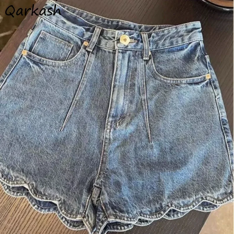 

Denim Shorts Women Sexy Summer Aesthetic High Waisted Streetwear Girl Kawaii Casual Simple Tender Vintage Daily Korean Style New