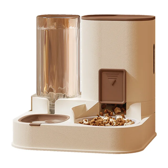 New Pet Cat Large Capacity Water Dispenser Dry Wet Separation for Automatic Feeder Drinking Water Supplies Food Container 6