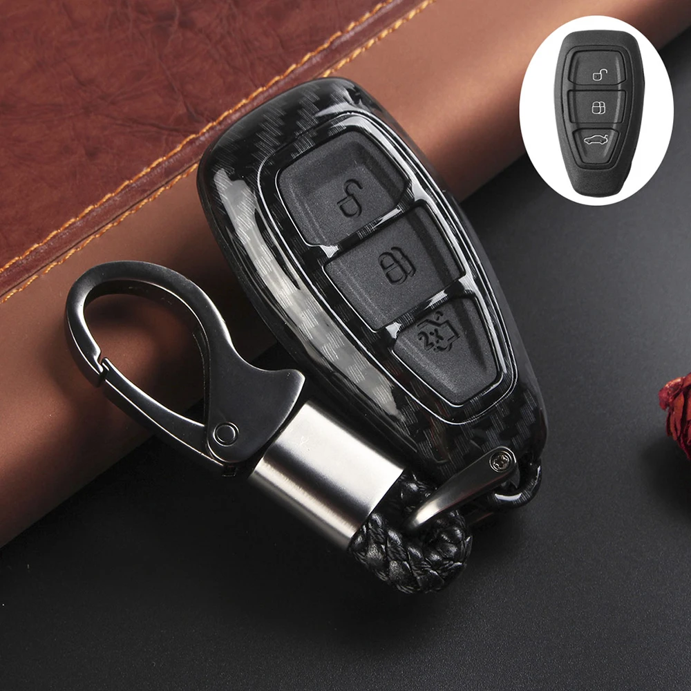 Carbon Fiber Remote Key Fob Protective Shell Cover