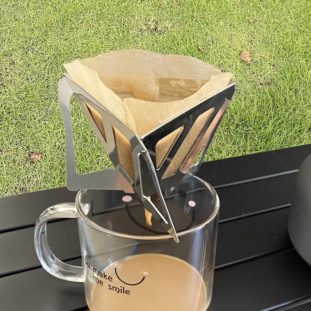 Folding Coffee Drip Rack Dripper Portable Coffee Shelf Tools Making Bag