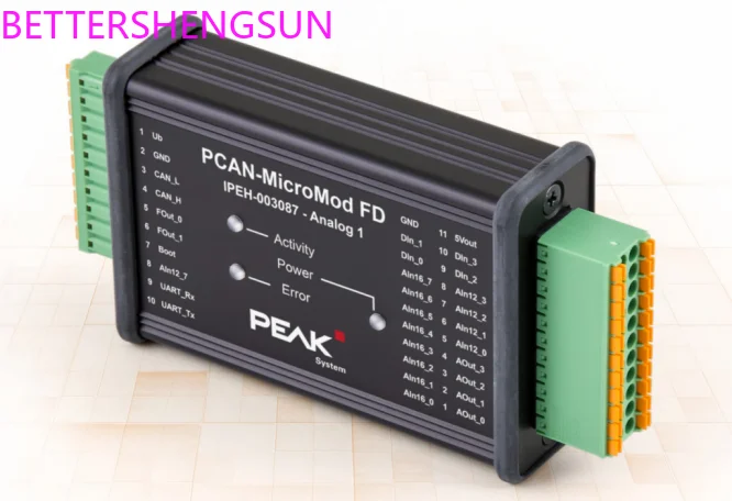 

PCAN-MicroMod FD Analog 1, настраиваемый CAN FD аналоговый I/O Модуль 003087