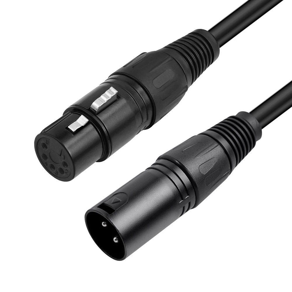 3 Pin XLR Male To 5 Pin XLR Female DMX Adapter 30cm XLR3M To XLR5F Adaptor Cable For Microphone DMX Stage Lighting Turnaround audio adapter set