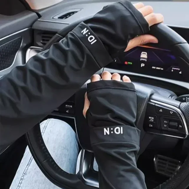 여름철 편안함과 보호를 위한 남녀공용 아이스 실크 자외선 차단 팔 커버