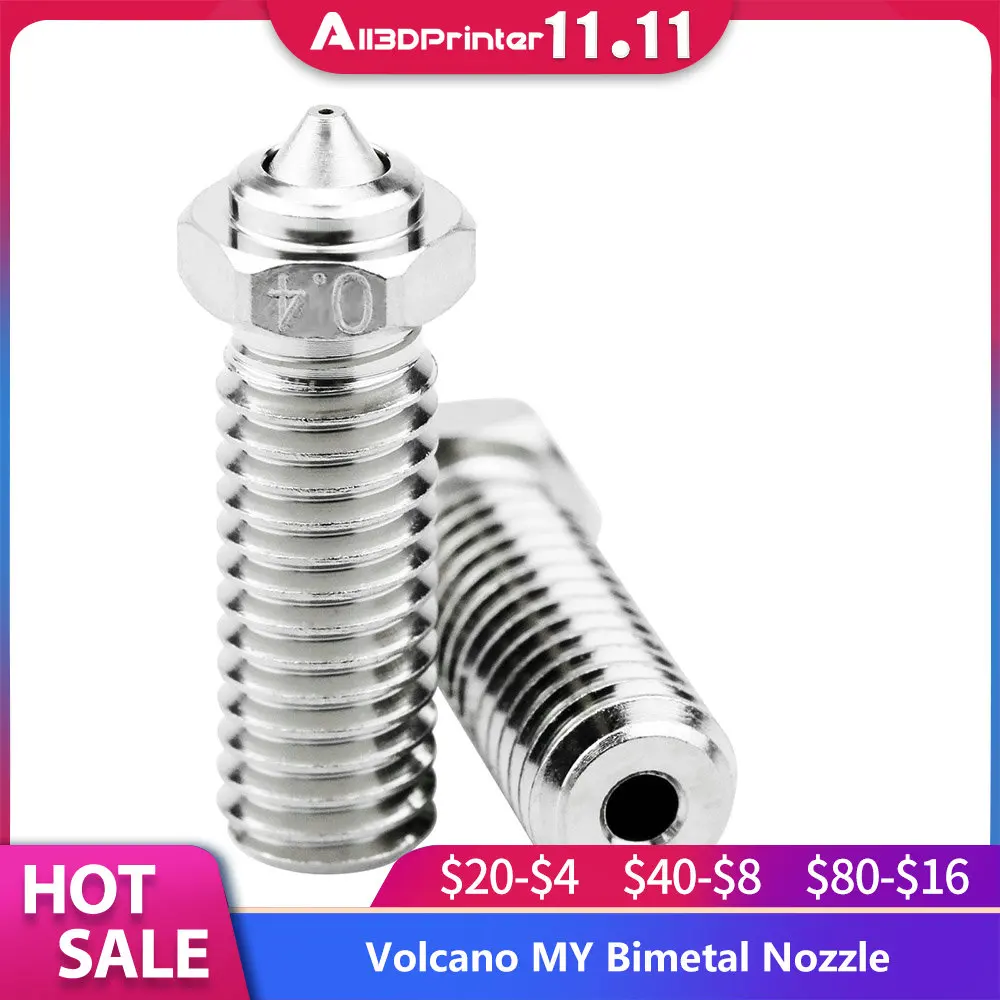 SidewinderX1VolcanoBimetalNozzleHighqualityHighTemperature500