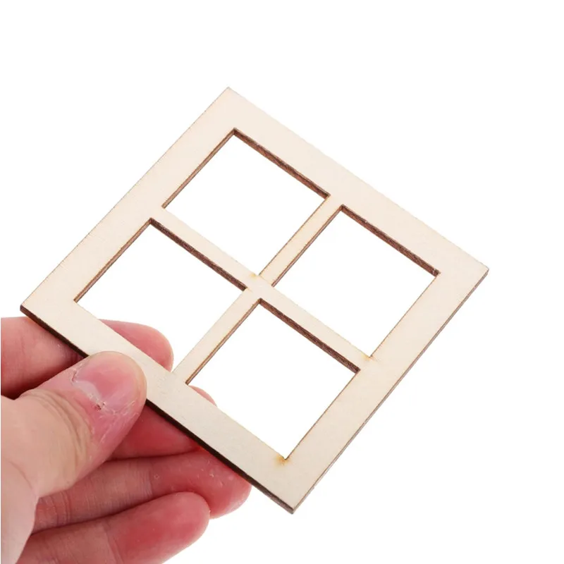 Ventanas De Madera Manualidades Mini Ventanas De Madera Yardwe - Pack De 4 Para Maquetas Y Casas De Muñecas Ventana Pequeña