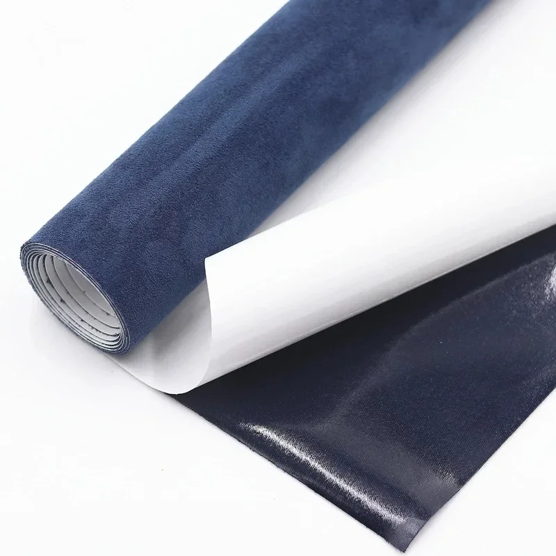 50x300cm Self-adhesive Leather Suede Fabric Velvet Cloth for Car Renovation DIY