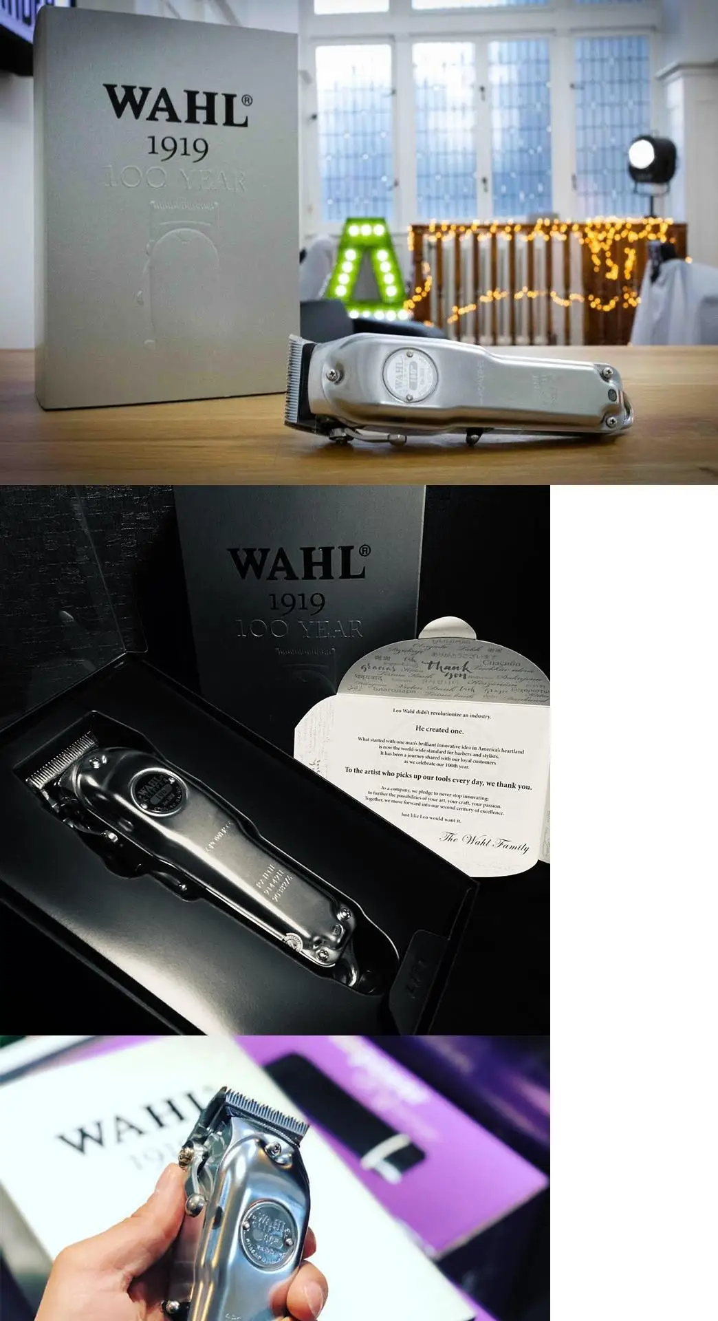 wahl コードレスバリカン フェードカット 1919 一途 シルバー