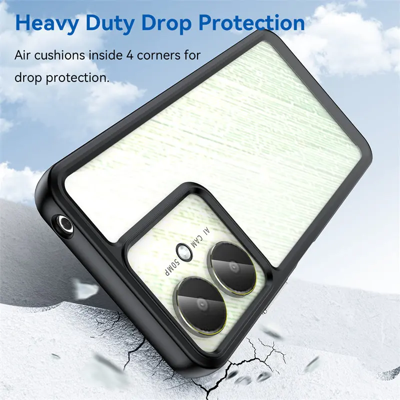 Per Xiaomi Redmi 13C 5G Custodia Heavy Duty Drop Protection Cover Posteriore Antiurto Custodia Rigida Per Xiaomi Redmi 13C Redmi13C 5G