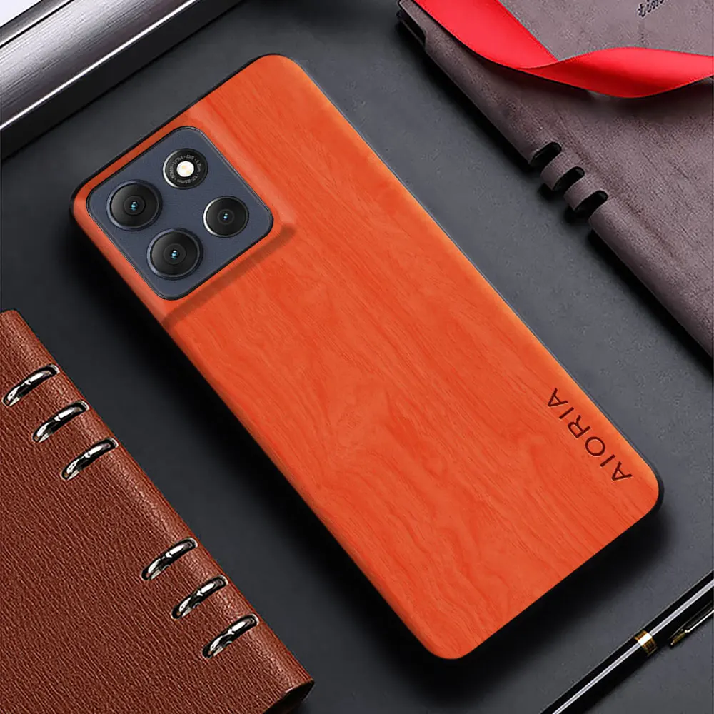 Fall für Motorola MOTO G86 G56 G15 G05 G85 G55 G45 G35 E15 Power funda bambus holz muster Leder abdeckung für Moto g86 g56 fall – Detail 6