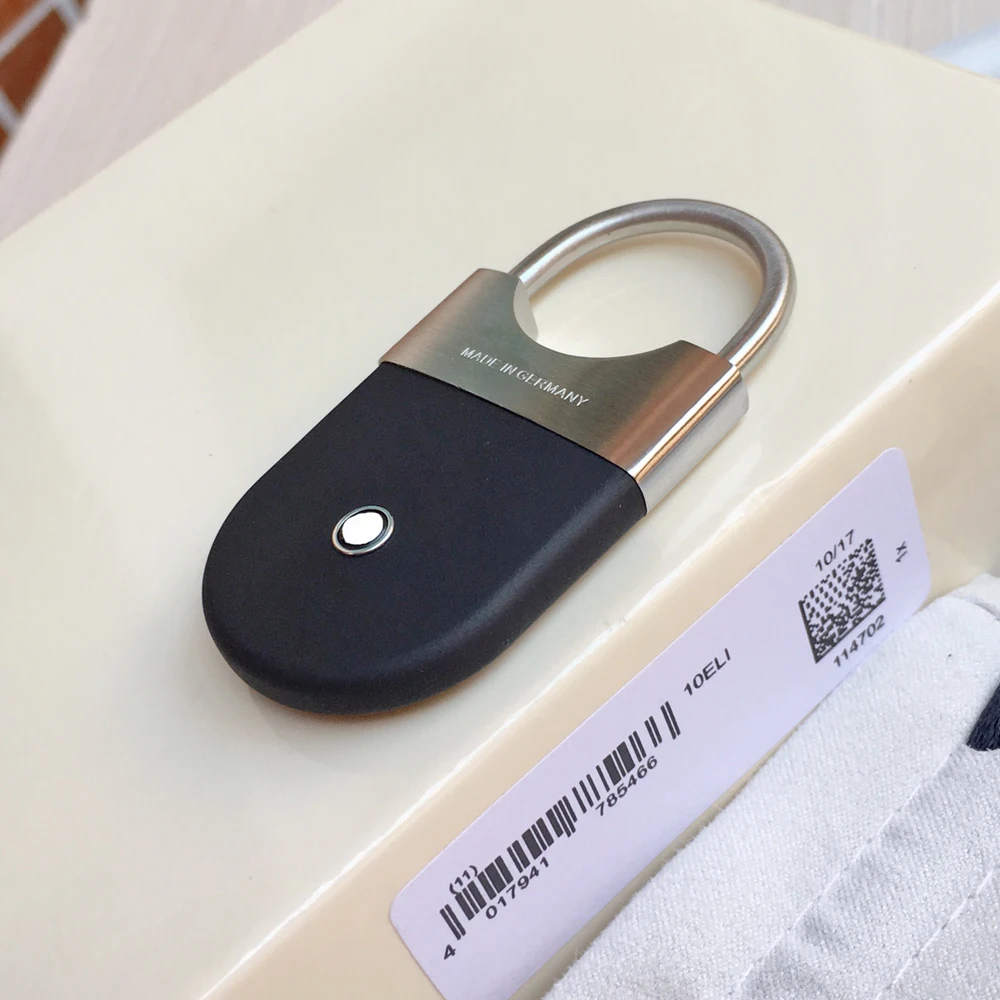 CJS Luxury MB Black Rubber Paint Block Car Key Chain 316 Stainless Steel Ring High Quality Classic Keychain With Box