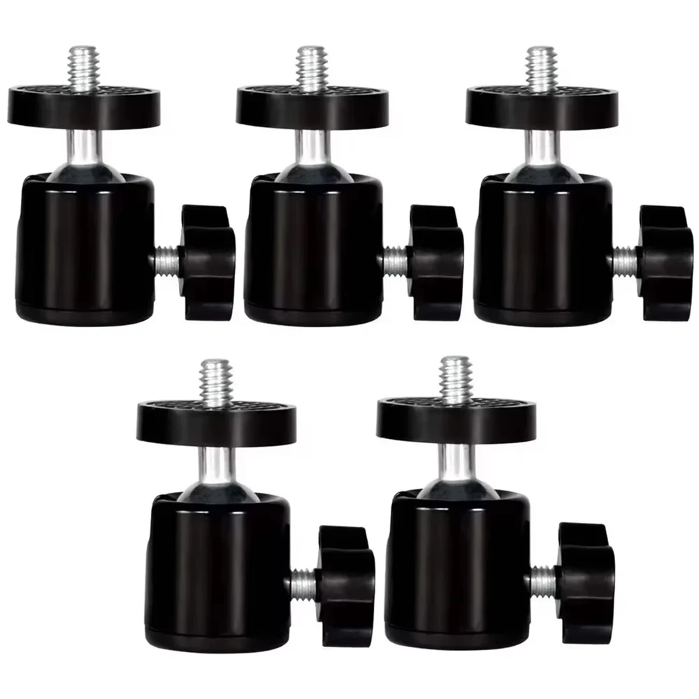 Mini Ball Head Screw Tripod Mount with Swivel Adjustment for Cameras and Accessories