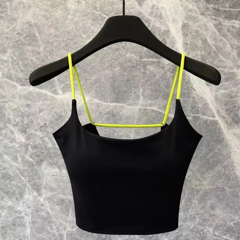 Yoga suit, camisole, vest, women's new style with chest cushion, Pilates summer sexy fitness bra 1