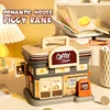 Kids Piggy Bank Coffee Shop Pretend Play Toy Coin Savingbox Money Box Cash Container Children Gift Atm Machine Educational Toy 5