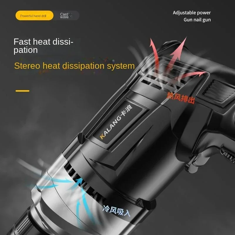 1280W/2680W Impact Drill 0-3000 R/min High Rotation Speed Corded Electric Drill Tool 220V 50Hz Max 13mm Chuck Controllable Speed 4