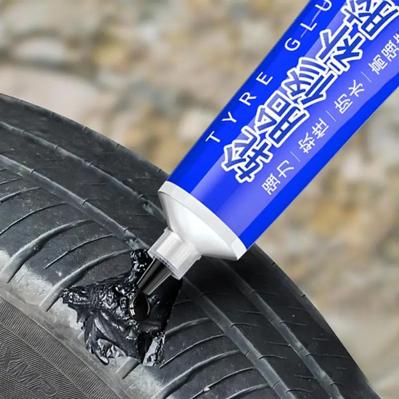 

Car Tire Repair Glue 50ml Tire Patch Plug Sidewall Repair Glue Effective Side Bonding Or Tire Leakage On Multiple Types Of Tires