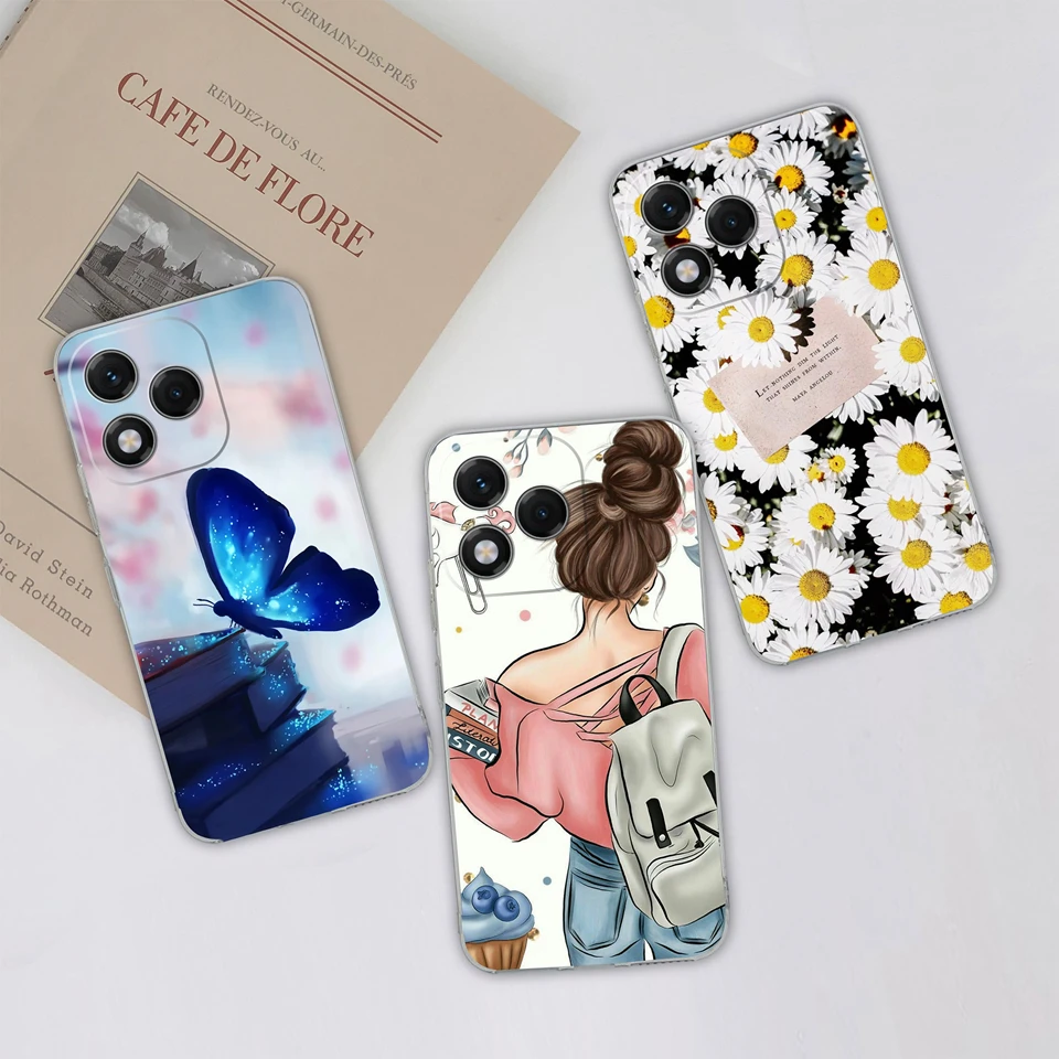 Brilliant Flower Butterfly Transparent Phone Case