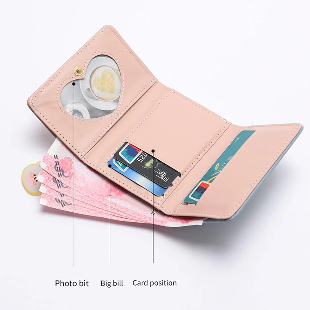 Small Bear Pattern PU Leather Purse Comfortable Handheld Shopping Wallet For Party Comfortable Handheld Shopping Wallet 3