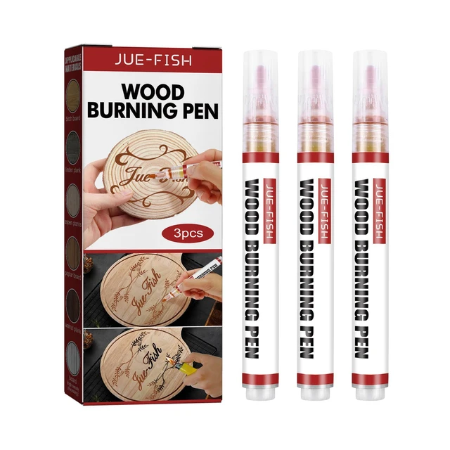 Pyrography Marker Wood Burning Pen  Wood Art Pyrography Supplies - 3pcs  Pen Set New - Aliexpress