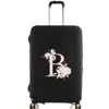 Thick Elastic Luggage Protective Cover Dust Cover Anti-Scratch Suitcase Covers Zipper Suit for 18-32 Inch Bag Pink Flower Series 5
