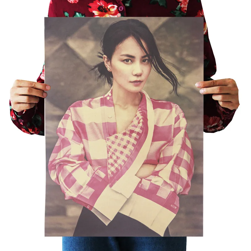 

Vintage Faye Wong poster print wall Painting High quality decorative poster Home Art Deco DIY wall sticker bar art poster