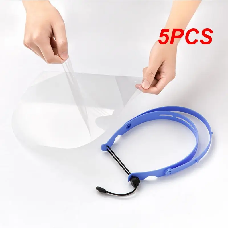 

5 шт., прозрачная защитная маска на все лицо для езды на велосипеде