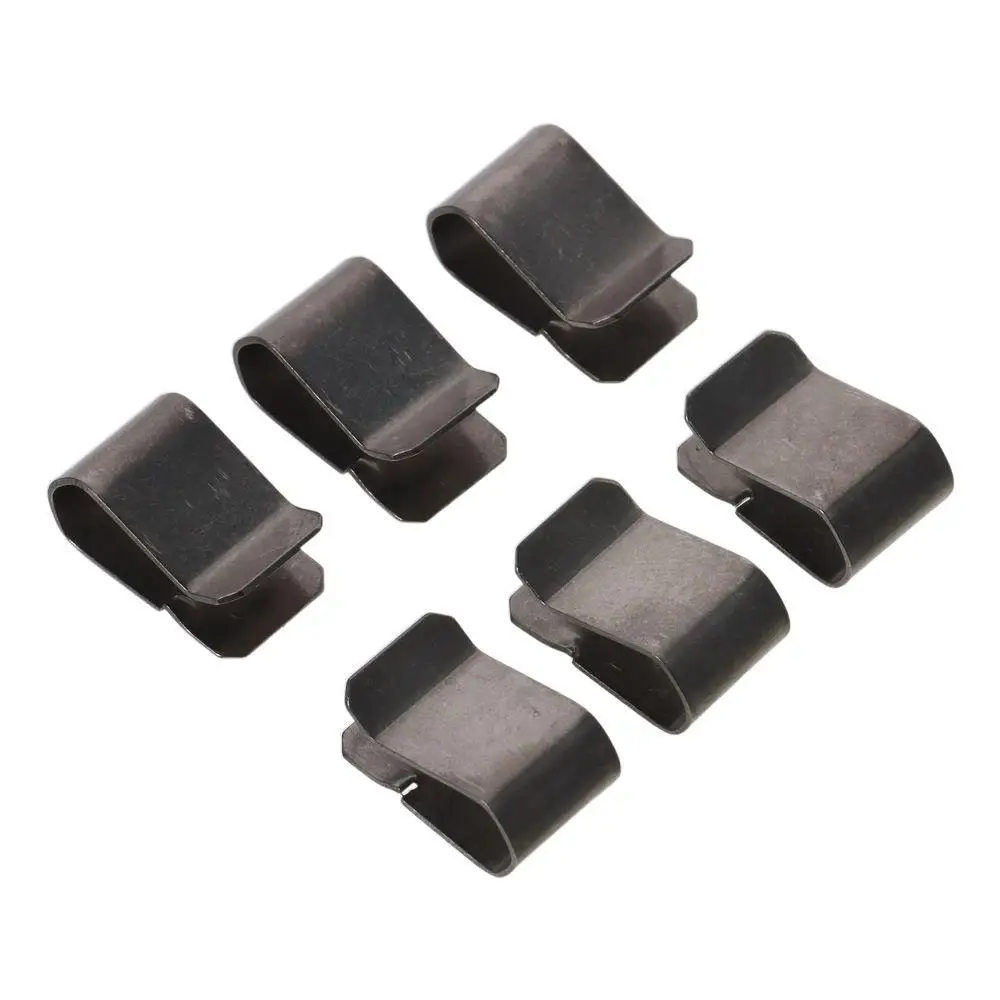 20pcs Stainless Steel Spring U Clips - Silver Tone, Medium