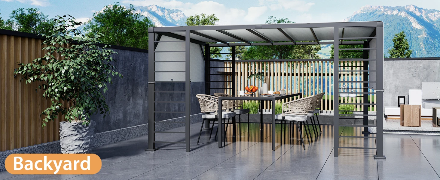 Aluminum Pergola Shade for backyard