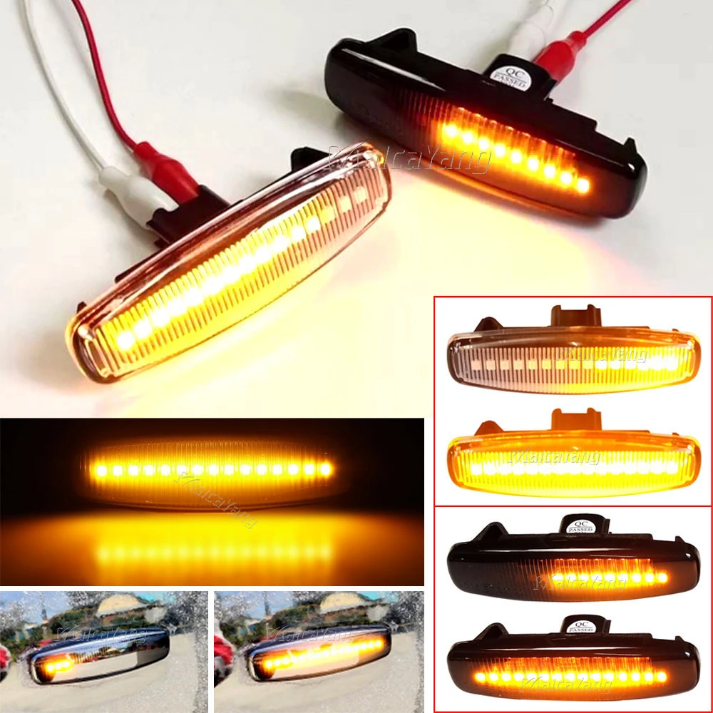 Dynamic Turn Signal LED Side Marker Light For Infiniti EX25 EX35 EX37
