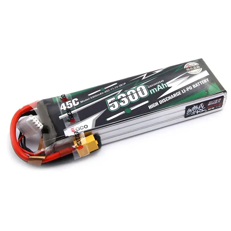 Batterie LiPo 3S 11.1V RC 2200mAh 30C/45C XT60 pour Drone Voiture