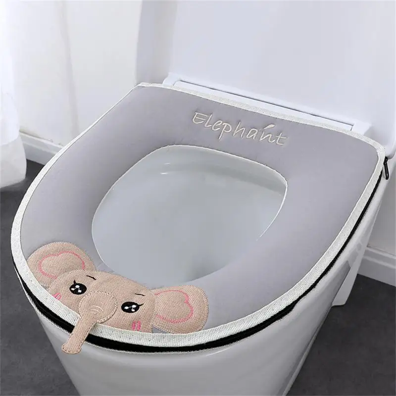 1/2PCS Toilet Cover Comfortable To Sit On Soft Household Products Washer Convenient And Hygienic Can Be Reused 6