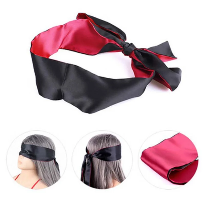 Silk Eye Cover Savour Eye Patches Cute Blindfold Silk Ribbon Satin Silk