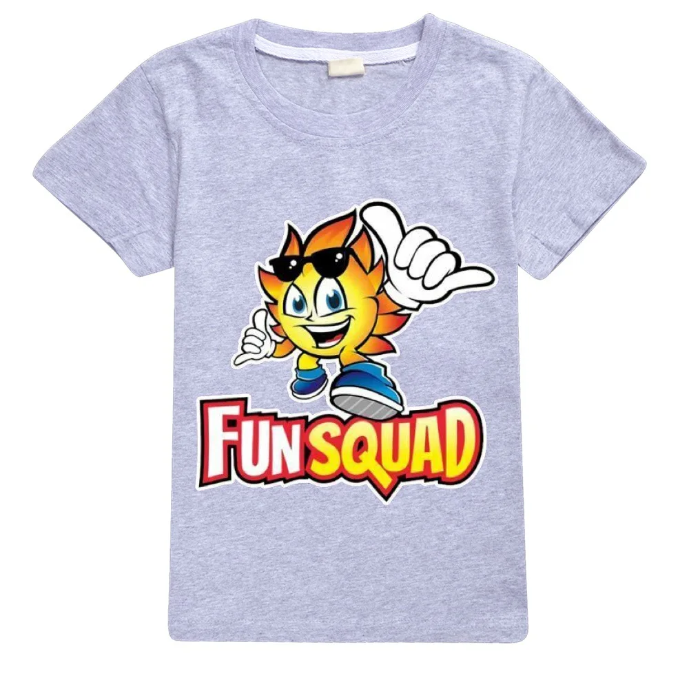 Boys Graphic Tee Cotton Short-sleeved T-shirts Fun Squad Kid Clothes Teenage Girls Summer Princess T Shirt 2-16Y Toddler Tops - 6