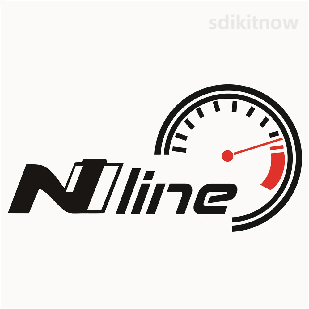 1Pc N Line N-Line Car Decal Sticker Styling Accessori Per Finestre Per Hyundai Creta Azera Eon Kauai I10 I20 I30 I40