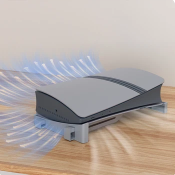 Supporto Orizzontale per Console, Base per Console di Gioco, Supporto da Scrivania, Scaffale Portaoggetti per PS5/PS5 Slim