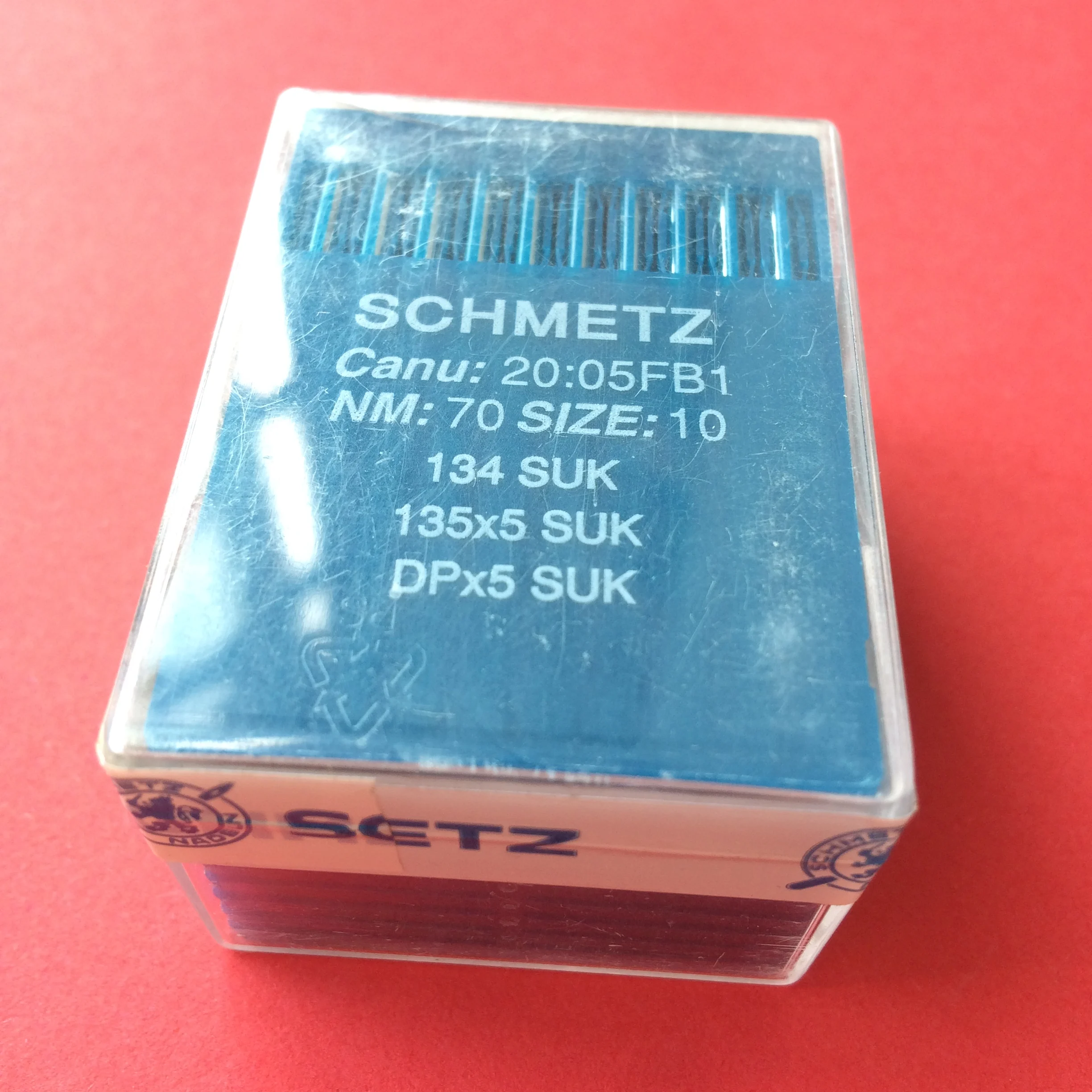 SCHMETZ 바늘, 135X5 SUK/134 SUK, 바늘 100개/로트, 산업용 지그재그 스티치/버튼홀/더블 니들 재봉틀용