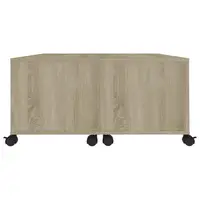 Table basse en chêne Sonoma 75x75x38 cm en bois d'ingénierie 6
