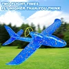 Electric Foam Plane Glider Hand Throw Airplane with LED Light Automatic Flight Planes Outdoor Kids Toys for Children Boys Gifts 2