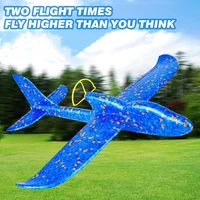 Electric Foam Plane Glider Hand Throw Airplane with LED Light Automatic Flight Planes Outdoor Kids Toys for Children Boys Gifts 2