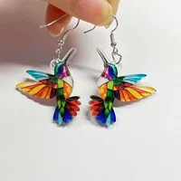 Cross border Spring Festival Colorful Bird Acrylic Earrings from Europe and America, 2024 New Hot Selling Fashion Retro Earrings - Image 3
