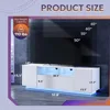 TV Stand for 65 Inch TV, Modern Entertainment Center with LED, TV Console with Storage Cabinet, TV Stands for Living Room 3