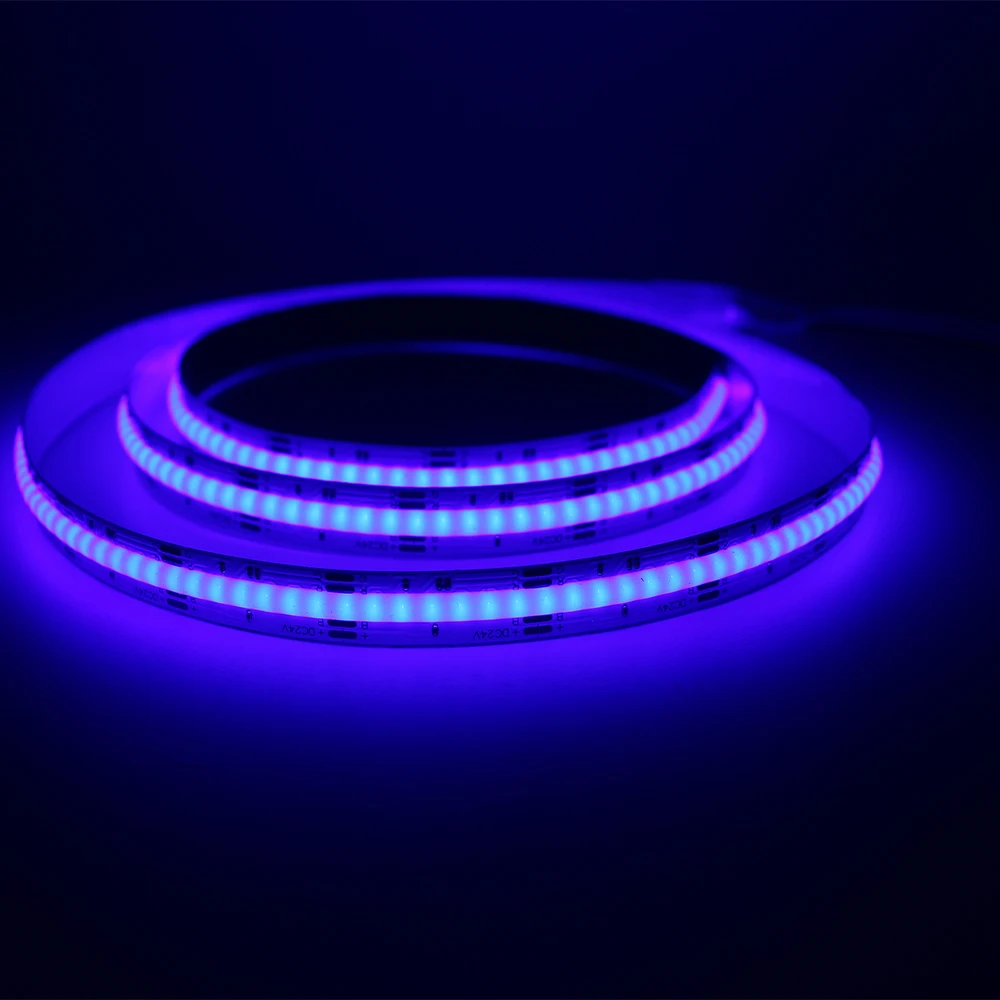 DC12V 24V Cob RGB LED-Streifen 1m 2m 3m 4m 5m Höhe Dichte Band Licht flexibles Band für Haus Schlafzimmer Wohnzimmer Dekoration – Detail 8